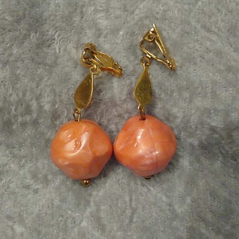 Vintage clip on earrings